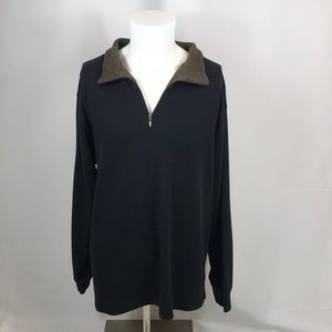 Geoffrey Beene large sweater 1/4 zip up